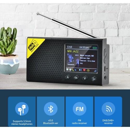 Digital Radio Portable Broadcasting Equipment With 2.4-inch Color LCD Screen DAB Digital Radio Digital Broadcasting Equipment