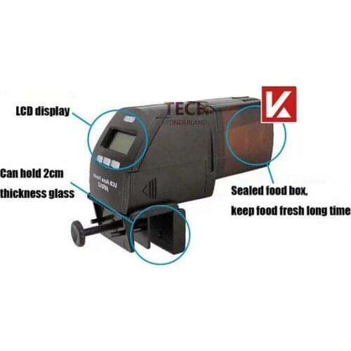 Aquarium digital automatic feeder tropical fish food fisha tank LCD auto feeder AF-012