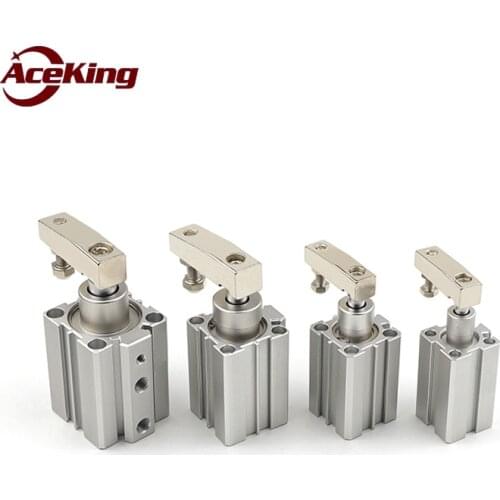 Plane rotation cylinder QSP 20 / 25 / 32 / 40 zero degree angle cylinder does not depress the cylinder