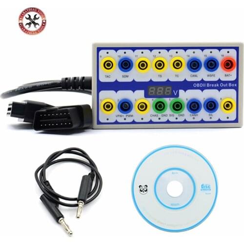 Diagnostic tool Auto car Break out Box OBDII obd Breakout Box Car Protocol Detector car obd2 interface car monitor