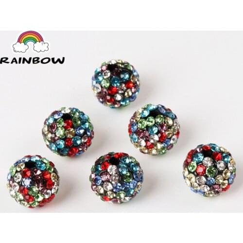 Crystal Shambala Clay Material Crystal Disco Ball Shape Beads Disco Ball DIY For Bracelet jewelry Making 10pcs/lot 10mm