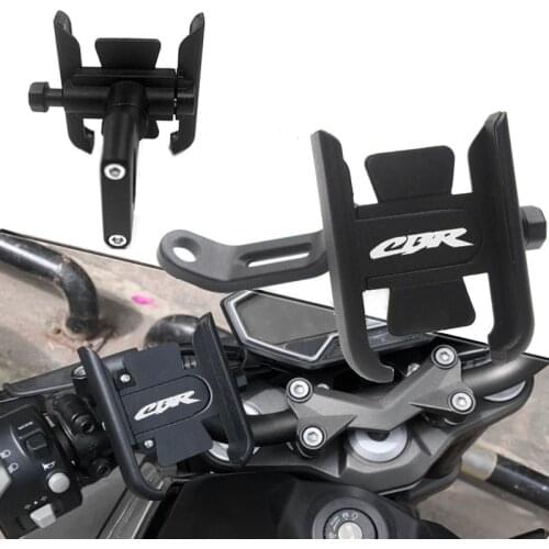 For HONDA CBR600RR CBR1000RR CBR500R CBR300R CBR250R CB150R Motorcycle CNC Handlebar Mobile Phone Holder GPS Stand Bracket