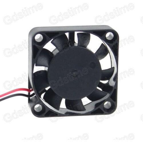Gdstime 5 Pieces 40mm 40x40x10mm 5V 2Pin 9 Blades Small DC Cooling Cooler Fan