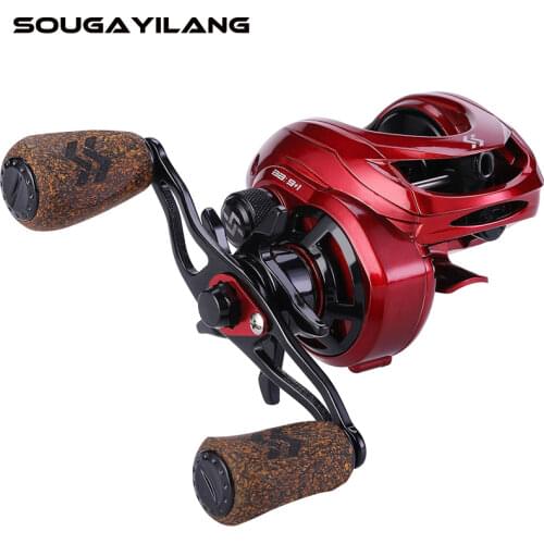 Sougayilang 8:1 Gear Ratio Super Smooth Baitcast Reel 9 + 1 BB Anti-Corrosion Baitcaster Reel with Magnetic Braking System