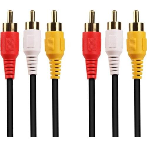 LBSC 3-RCA Composite Video Audio A/V AV Cable GOLD
