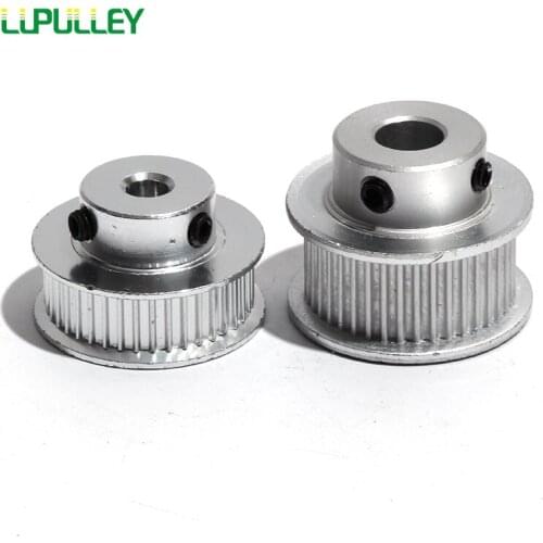 LUPULLEY S2M 35T Timing Belt Pulley Bore 5/6/6.35/7/8/10/12mm 35Teeth Stepper Synchronous Pulley Wheel With Belt Width 7/11mm