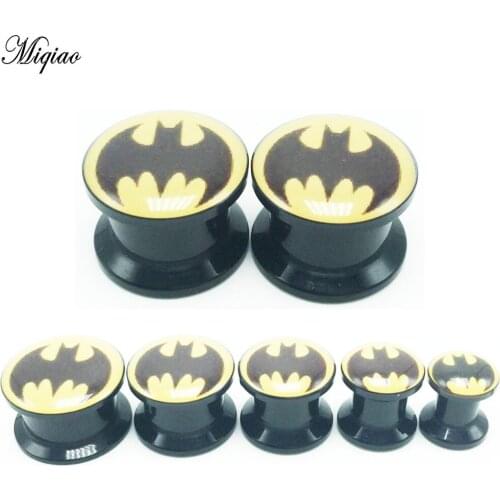 Miqiao 2PCS Hot sale new acrylic oil drop hypoallergenic ear expander 6mm-6mm ear expander piercing jewelry EAR TUNNEL