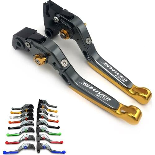Motorcycle Folding Extendable CNC Adjustable Clutch Brake Levers For Aprilia SHIVER GT750 2007-2016 2008 2009 2010