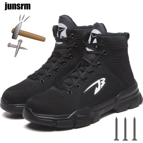 New warm safety shoes are indestructible, steel head protects the toes from puncture, construction work shoes boots