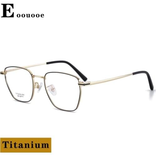 Titanium Glasses Frame For Men Women Ultralight Gafas IP plating Opticas Glasses high-quality