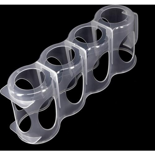4 Section Plastic Beverage Storage Box Beer Soda Can Storage Holder Kitchen Fridge Space Saver Organizer Rack