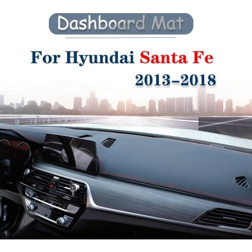 For Hyundai Santa Fe 2013 2014 2015 2016 2017 2018 DM IX45 Anti-Slip Mat Dashboard Cover Pad Sunshade Dashmat Carpet Accessories