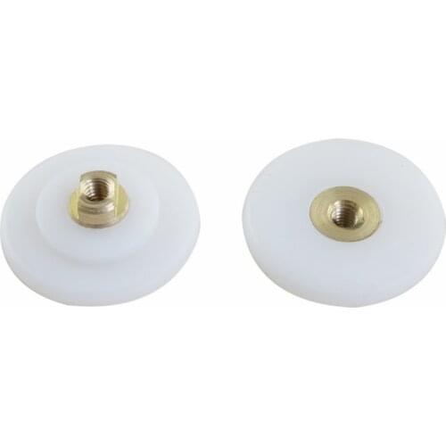8 Pieces 26mm Flat Shower Room Pulley Bathroom Sliding Glass Door Roller Eccentric Household Hanging Nylon Wheel Hardware Part