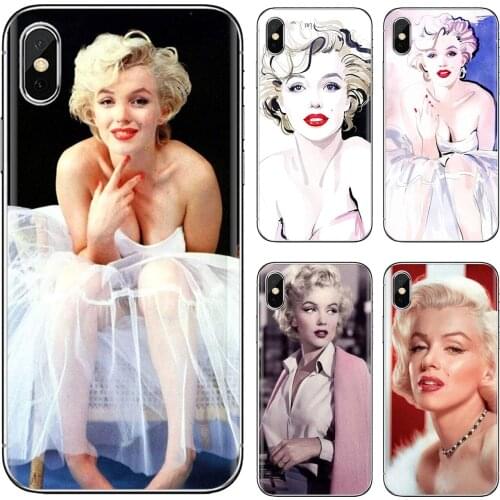 For Xiaomi Redmi 2 S2 3 3S 4 4A 5 5A 5 6 6A 7A 9 9T 9C 9A Pro Pocophone F1 Beautiful-Marilyn-C-Monroe Silicone Shell Cover