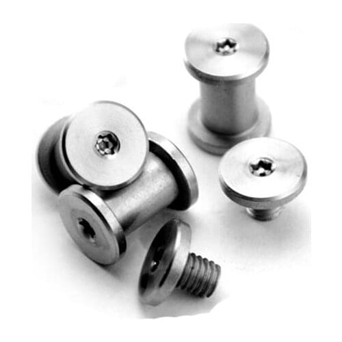 10 sets Steel Knife screw Nuts knife Handle M3 eight hexagon rivet 3 size Straight folding knife sy tools