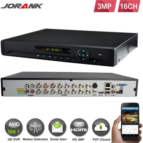 Startseite surveillance 16ch voller HD AHD 3MP 1080 P 960 P sicherheit CCTV DVR Recorder 3MP 5in1 Hybrid AHD DVR TVI CVI NVR Ip