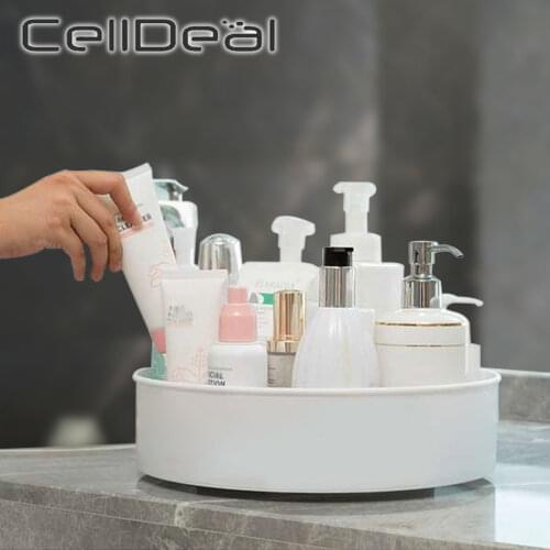 360 Rotary Turntable Non-Slip Kitchen Display Storage Tray Organizer for Can or Seasonings Multifunctional Spice Racks Organizer