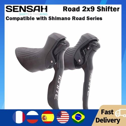1 Pair Road Bike Shifter 2x9 Speed Brake Lever Bicycle R7000 Tiagra Sora sensah empire pro sensah groupset
