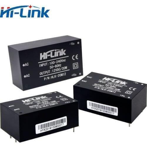 100pcs/lot Hi-Link 20W12V ac to dc step down converter module manufacturers HLK-20M12