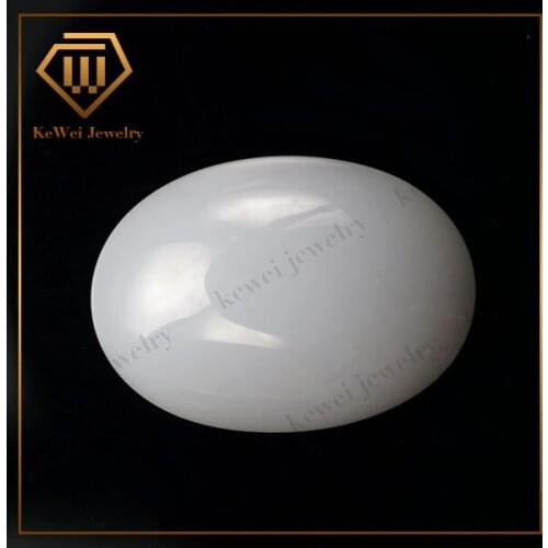 50pcs Milk White Color AAAAA 3*4mm- 15-20mm Loose Stone Cabochon Over Shape Glass Stone