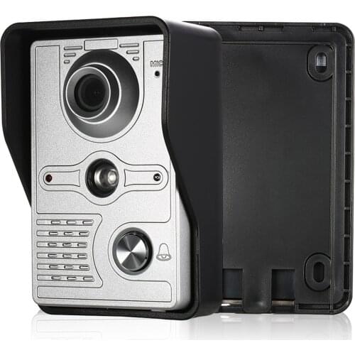 7 inch Wired Video Doorbell Monitor IR-CUT Rainproof Outdoor Camera Visual Intercom Two-way Audio Remote Unlock Video Door Phone