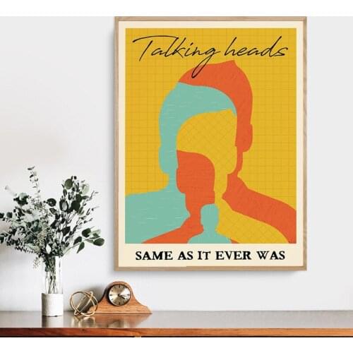 David Byrne Abstract Canvas Painting Wall Pictures Once In A Lifetime Artwork Prints Talking Heads Poster Museum Gallery Decor