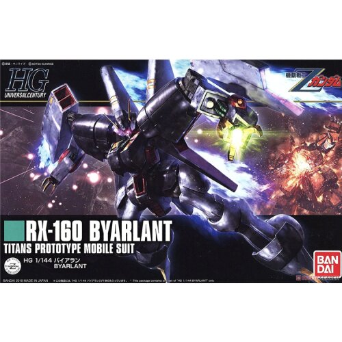 BANDAI GUNDAM HGUC 214 1/144 RX-160 Byarlant Gundam model assembled Anime action figure toys Decoration Kids Toy Gift
