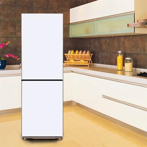 White Vinyl Wall Sticker For Kitchen Adhesive Waterproof Refrigerator Poster Fridge Decoration DIY Decal Wallpaper 3D Home Decor