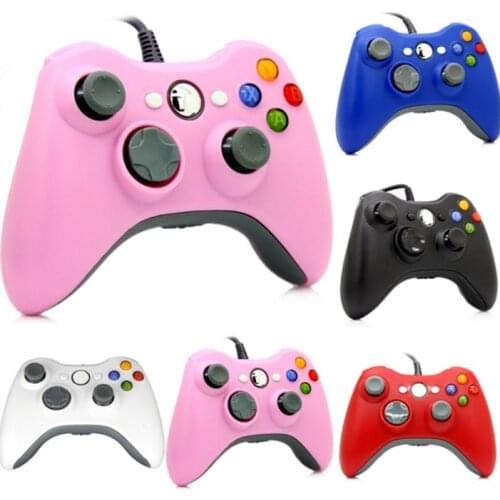 Black White Wired Gamepad Joystick Remote Cheaper Game Controller For XBOX360 Game Console PC Computer Gamepad Controller Price