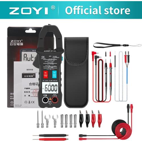 ZOYI ZT-5BQ Digital Smart Clamp Meter 6000 Counts T-rms Bluetooth link to APP Mini DC/AC Voltmeter Automatic Range