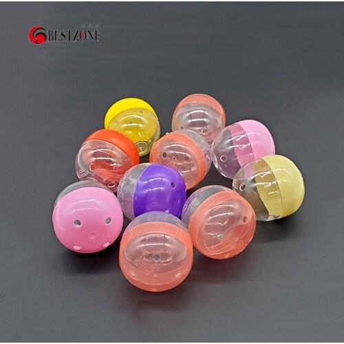 50/100Pcs Diameter 48*52MM Plastic PP PS Capsules Toys Surprise Ball Colorful Empty Eggshell Kids Child Gift For Vending Machine
