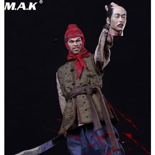 1/6 Collectible Full Set Action Figure The Ming Dynasty Series Qi Jiajun with Double Heads Shield Weapon Model for Fans Gifts