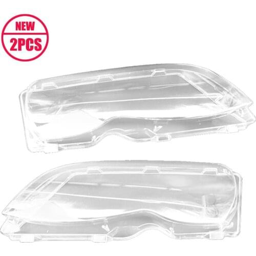 SALE 2PCS Suitable For Bmw 3 Series E46 Four-door 02-05 Headlight Mask Headlight Cover Lampshade 63126924045 Car Accessories