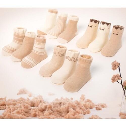 3 Pairs/lot Baby Socks Non-slip Organic Colored Cotton Soft Breathable Mesh Newborn Toddler Socks Floor Socks 0-3 Years Old