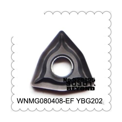 Original CT WNMG080408-EF YBG202 WNMG 080408 EF Carbide Inserts Lathe Cutter CNC Tools Turning Tool