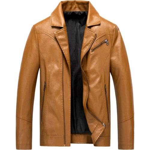 Autumn Blazer Jacket Male PU Coats Casual Motorcycle Leather Jacket Men Suit Jackets Jaqueta De Couro Masculina