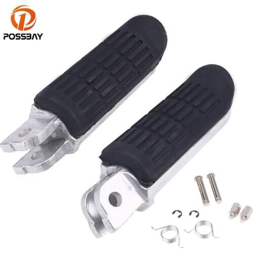 POSSBAY Motorcycle Foot Pegs Left&Right Sides Footrests For Honda CB1300 2003-2008 VTR1000 1997-2003 VFR800 1998-2002 XL1000V