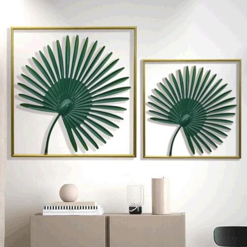European style simple and fashionable wall hanging golden banana leaf wall decoration pendant Supply home accessories