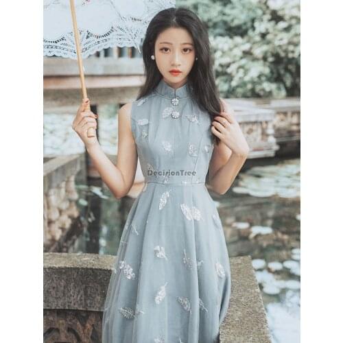 2021 traditional chinese evening dress elegant chinese cheongsam women vintage qipao lace cheongsam dress oriental dress qipao