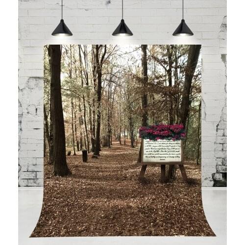 VinylBDS Outdoor Wedding Forest Trees Photography Backdrops Natural Scenery Photo Studio Newborn Baby Background for Children