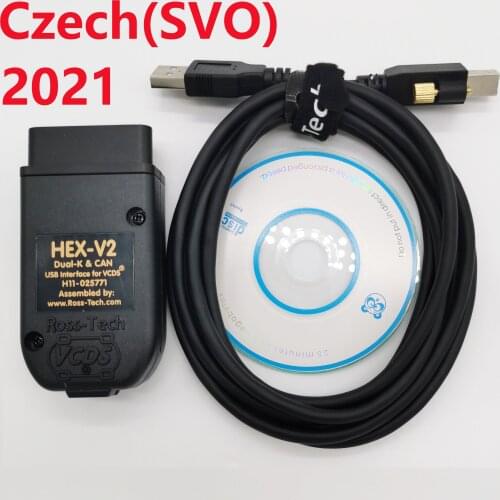 WESHEU VCDS VAG COM 2021 OBD2 Scanners For VW Group Cars from 1996 to 2017 VAGCOM 21.3 English Czech ATMEGA162+16V8+FT232RQ