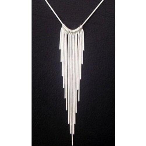 Silver plated color Jewelry Silver plated color Necklace Statement Maxi Collier Jewelry Collares Colar Bijoux Women 2018 Choker