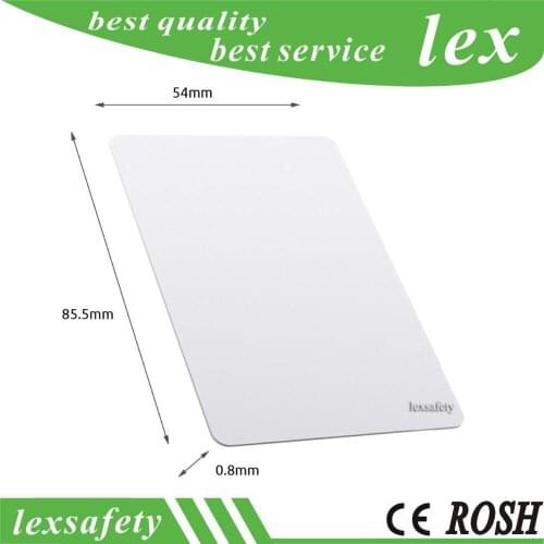 100PCS/Lot Printable 125KHZ RFID Smart PVC White Blank Card With TK4100/EM4100 Chip For Access Control/Time Attendance