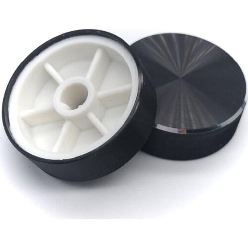 30* 10MM Aluminium Alloy potentiometer knob cap encoder Volume Control Knob Audio knob for 6 mm roll shaft/D-axis