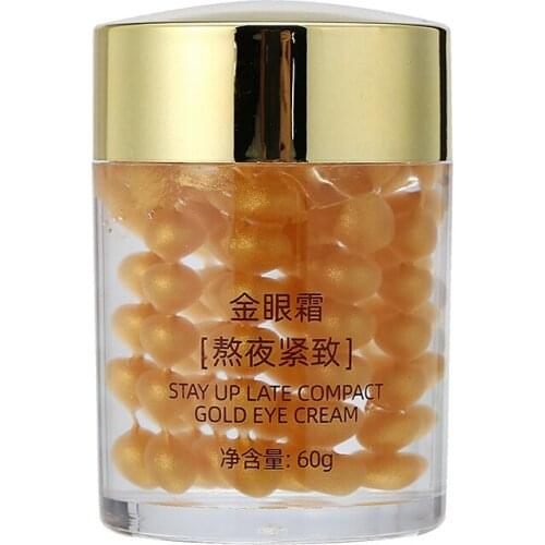 60g Gold Eye Essence Cream Serum Dark Circle Removing Anti Wrinkle Anti-Age Fine Lines Eye Skin Moisturizing Improve Dryness