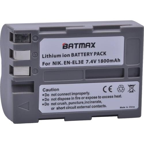 Batmax 1Pc EN-EL3E EN EL3e ENEL3e Battery for Nikon D90 EN EL3E D90 D700 D300 D80 D70 D50 D200 D300s D100 D70s