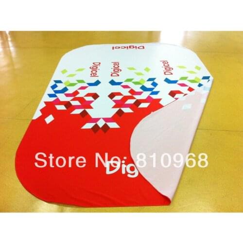 Free express freight!! 8ft trade show table throw, table cover, 4 sides option (closed table cloth)