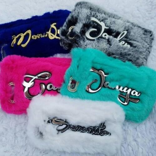 Unique Custom Name Letter Fur Phone Case Cover For Samsung Galaxy A30 A50 A70 A10S A20S A51 A71 A91 A81 A21S A32 A42 A52 A72 5G