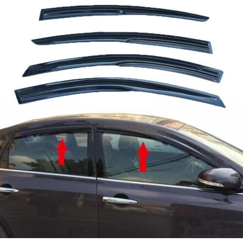 Side Window Deflector Acrylic Sun Rain Deflector Weather Shield for Nissan Altima 2004 2005 2006 2007 Car modification