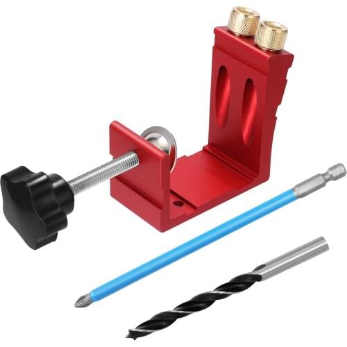 Woodworking Oblique Hole Locator 15° Drilling Positioner Inclined Hole Digging Hole Opener Drill Locator Making Furniture Access